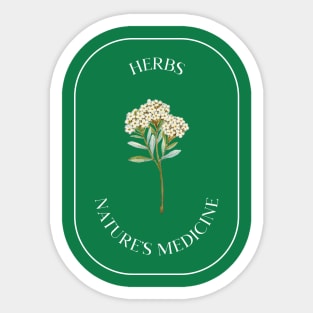 herbs nature's medicine Sticker